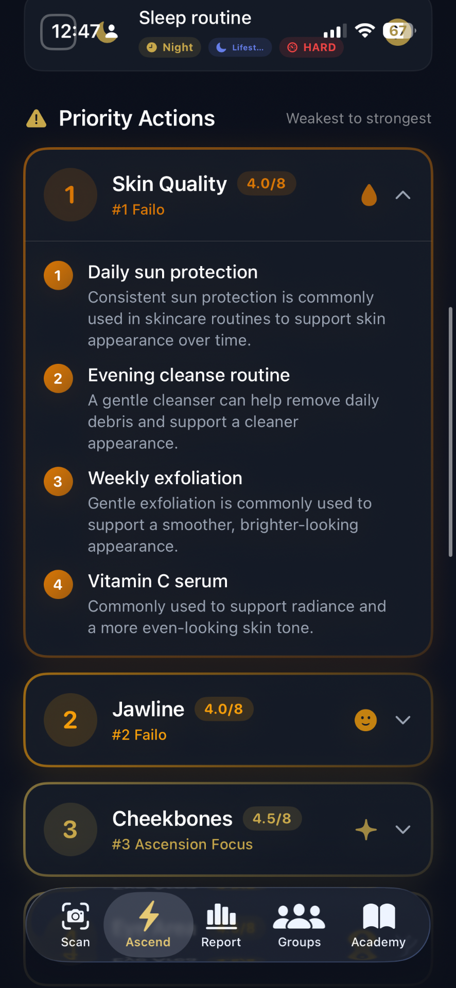 PSL Rank — priority actions